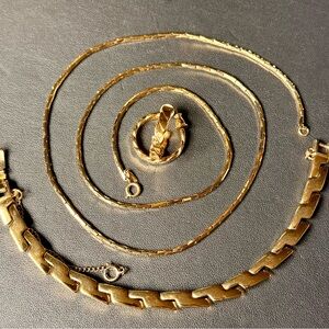 vtg Monet Jewelry Set